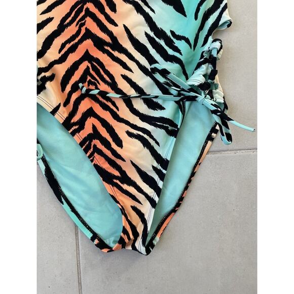 Sugar Beach Swim One Piece Swimsuit Animal Print Swimwear - Picture 5 of 9